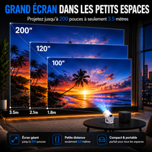 Mini vidéoprojecteur Aluzion - 4K compatible