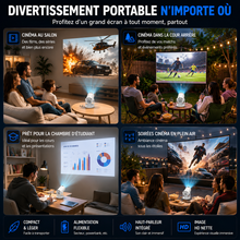 Mini vidéoprojecteur Aluzion - 4K compatible